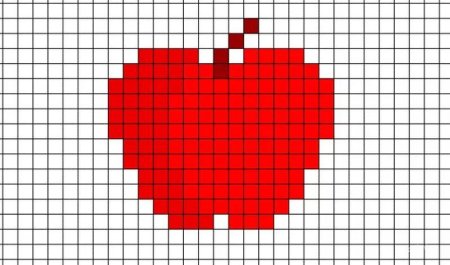 Рисунки по клеточкам для начинающих