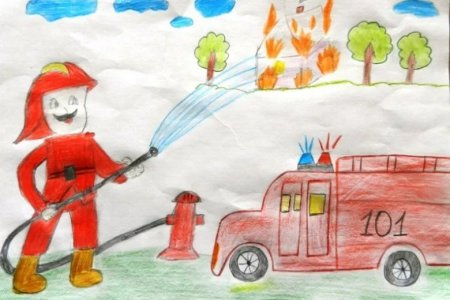 Рисунок на пожарную тему