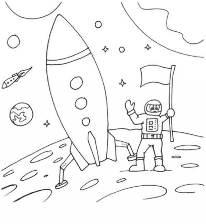 Рисунок ко Дню космонавтики