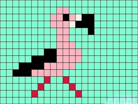 Рисунки по клеточкам для начинающих