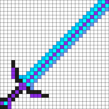 Рисунки по клеточкам из МАЙНКРАФТА