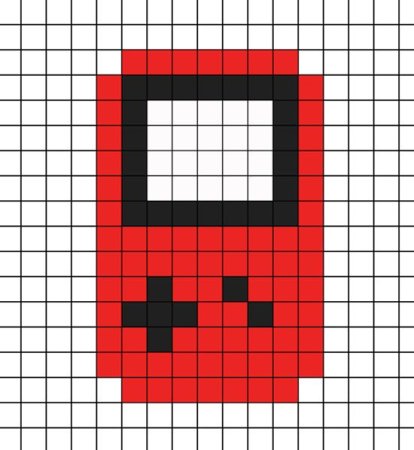 Квадратные рисунки по клеточкам