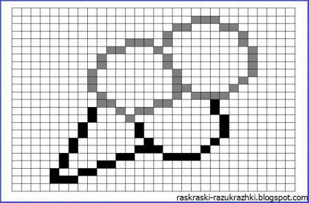 Раскраски в клеточку