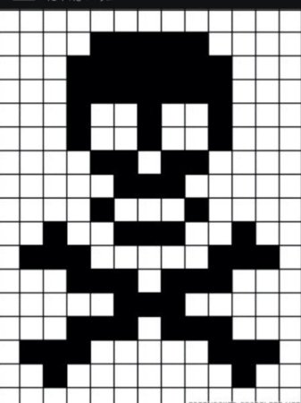 Рисунки по клеточкам легко