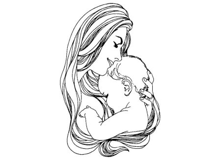 Рисунок для мамы легкий