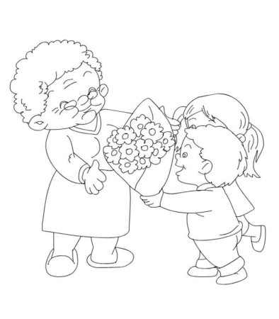 Рисунок бабушке на день рождения