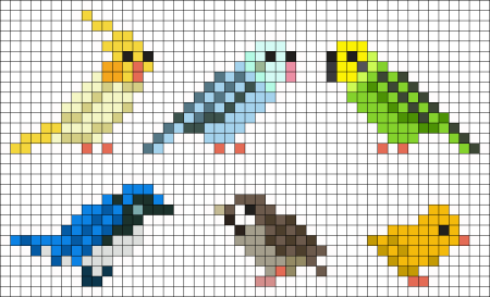 Рисунки по клеточкам маленькие