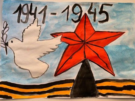 Лёгкие рисунки ко Дню Победы