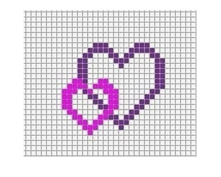 Рисунки по клеточкам в тетради сердце