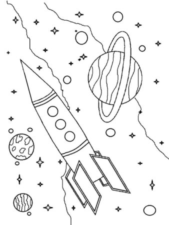 Космос раскраска для детей