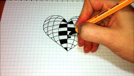 Рисунки на бумаге в клеточку