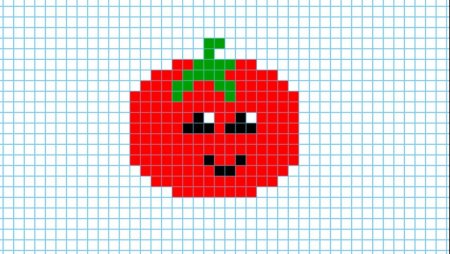 Помидор по клеточкам