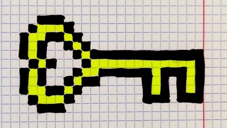 Рисование по клеткам череп