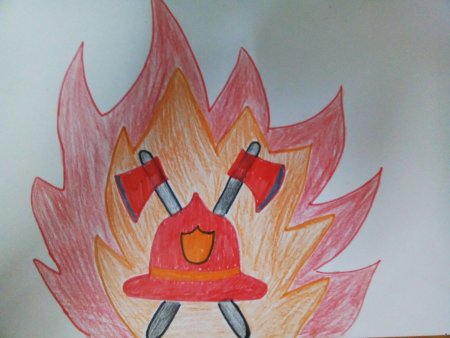 Рисунок ко Дню пожарной охраны