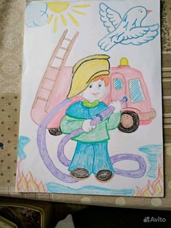 Рисунок ко Дню пожарной охраны
