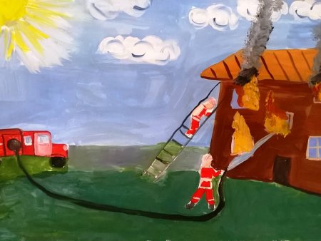 День пожарной охраны рисунки детей