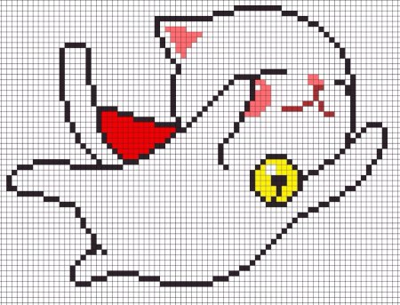 Котик по клеткам