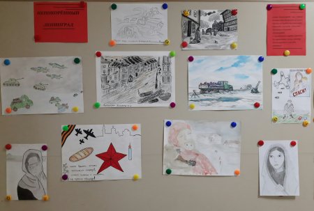 Рисунок разорванное кольцо блокады Ленинграда