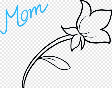 Букет для мамы раскраска для детей