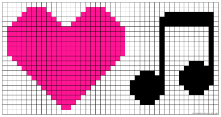 Рисунки в клетку в тетради легкие