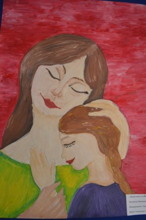 Рисунок мамины глаза