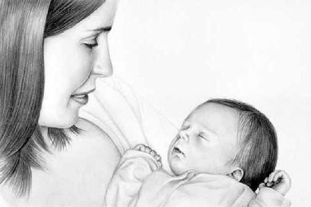 Открытка ко Дню матери нарисовать