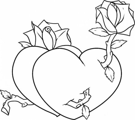 Раскраска Медвежонок с сердечком