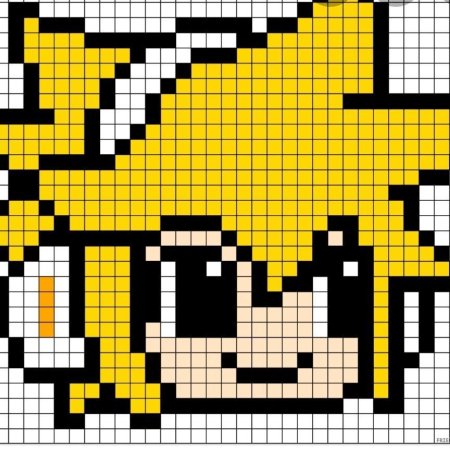 Рисование по клеткам аниме