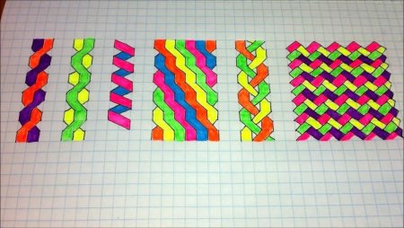 Узоры в тетради в клетку