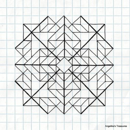 Узоры по клеточкам в тетради