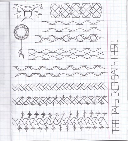 Необычные узоры по клеточкам