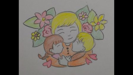 Рисунок ко Дню матери