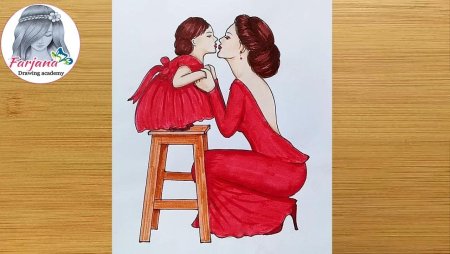 Небольшие рисунки на день матери