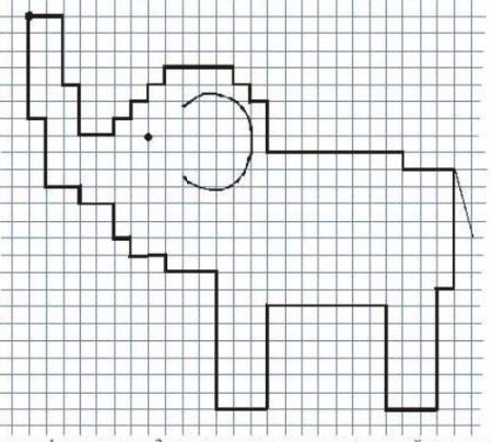 Рисование по клеткам для детей