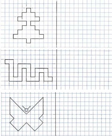 Рисунок по клеточкам для детей