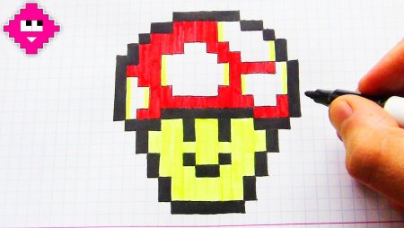 Картинки по клеточкам макдональдс