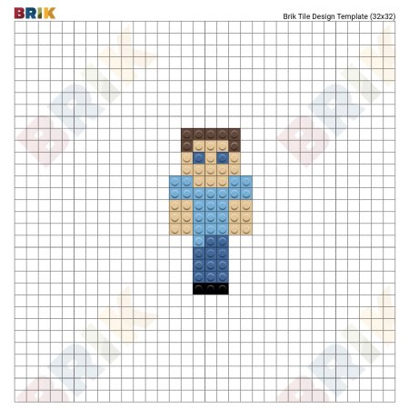 Человечки из МАЙНКРАФТА по клеточкам