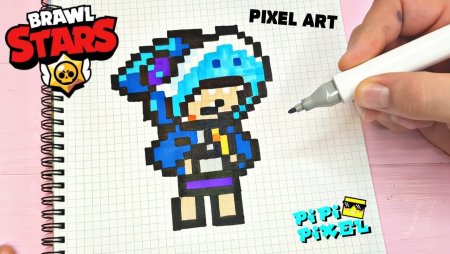Эдгар из Brawl Stars по клеткам