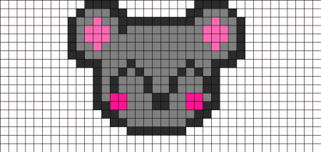 Котики по клеточкам маленькие