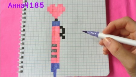 Лёгкие рисунки по клетком