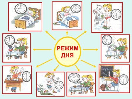 Распорядок дня школьника