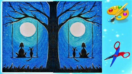 День и ночь рисунок