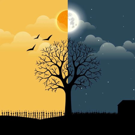 Рисование заката для детей