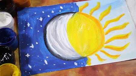 Рисование день и ночь