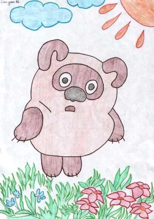 Винни пух рисунок