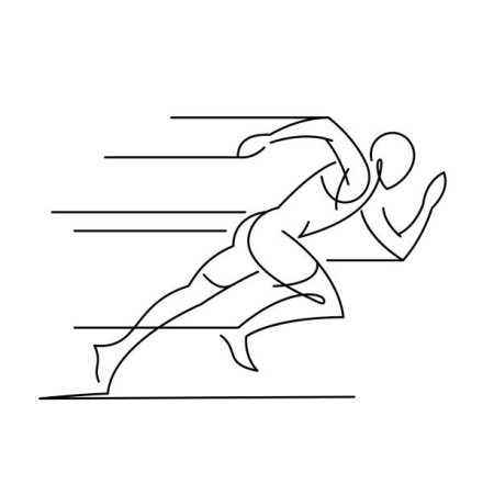 Спорт легкая атлетика раскраски для детей