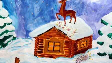 Зимняя сказка рисунок