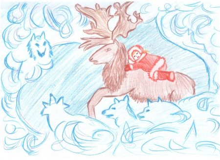 Детские рисунки зима