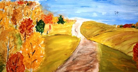 Рисование на тему осень