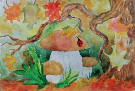 Рисунок красота осени для детей